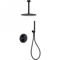 Товар: Душевая система Abber Wasser Kreis AF8121B Черная матовая - фото 1 Душевая система Abber Wasser Kreis AF8121B Черная матовая — фото 1, Встраиваемые душевые комплекты