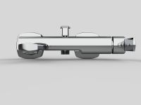 Смеситель для ванны GPD Pedra MBB160 Хром — фото 3, Смесители