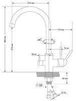 Товар: Смеситель для кухни Viko V-5104 Хром - фото 6 Смеситель для кухни Viko V-5104 Хром — фото 6, Смесители для кухни