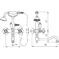 Товар: Смеситель на борт ванны Cezares First-PBV2-01-Bi Хром - фото 2 Смеситель на борт ванны Cezares First-PBV2-01-Bi Хром — фото 2, Смесители