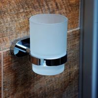 Стакан для зубных щеток Bemeta Oval Хром арт-118410011 — фото 2, Стаканы для зубных щеток