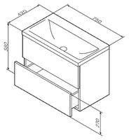 Товар: Тумба под раковину AM.PM Gem 75 2 M90FHX07522WG подвесная Белая - фото 11 Тумба под раковину AM.PM Gem 75 2 M90FHX07522WG подвесная Белая — фото 11, Мебель для ванной