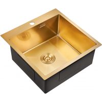 Кухонная мойка Milacio Denia 51 MC.77488 Золото — фото 1, Кухонные мойки