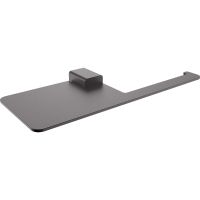 Держатель туалетной бумаги Raglo R301.03.09 с полкой Графит — фото 1, Держатели туалетной бумаги