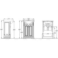 Товар: Тумба под раковину Opadiris Риспекто 55 00-00007073 Орех антикварный - фото 7 Тумба под раковину Opadiris Риспекто 55 00-00007073 Орех антикварный — фото 7, Мебель для ванной