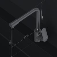 Смеситель для кухни AM.PM Like F8005722 Черный — фото 15, Смесители для кухни