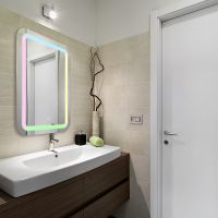 Товар: Зеркало Silver Mirrors Malta-RGB 55 LED-00002511 с подсветкой с сенсорным выключателем и диммером - фото 23 Зеркало Silver Mirrors Malta-RGB 55 LED-00002511 с подсветкой с сенсорным выключателем и диммером — фото 23, Мебель для ванной