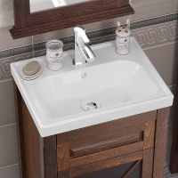 Тумба под раковину Opadiris Палермо 50 R 00-00002360 Светлый орех — фото 7, Мебель для ванной