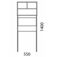 Товар: Стеллаж Corozo Лея 55 SD-00000098 Белый - фото 3 Стеллаж Corozo Лея 55 SD-00000098 Белый — фото 3, Мебель для ванной