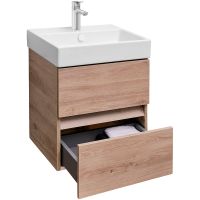 Тумба под раковину Jacob Delafon Tolbiac 50 EB1378-E75 подвесная Дуб давос натуральный — фото 2, Тумбы под раковину