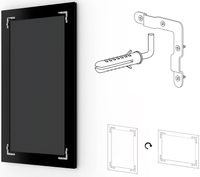 Зеркало Evoform Exclusive 106х76 BY 1201 с фацетом в багетной раме - Травленое золото 87 мм — фото 4, Мебель для ванной