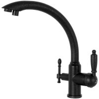 Смеситель для кухни Kaiser Vincent 31244-5 Черный мрамор — фото 1, Смесители