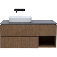 Тумба под раковину Allen Brau Infinity 120 L 1.21005.NO подвесная Дуб — фото 2, Мебель для ванной