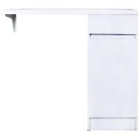 Тумба с раковиной Orange Optima 100 OPK-40TUW+RAR Белый глянец — фото 1, Тумбы с раковиной