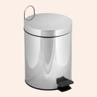Товар: Ведро для мусора TW Harmony TWCV010-5cr Хром - фото 2 Ведро для мусора TW Harmony TWCV010-5cr Хром — фото 2, Мусорные ведра