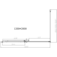 Душевой уголок Vincea Dice 120x90 VSR-4D9012CLGM профиль Вороненая сталь стекло прозрачное — фото 5, Прямоугольные душевые уголки