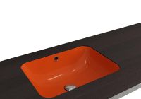 Раковина Bocchi Scala Arch 55 1006-012-0125 Оранжевая глянцевая — фото 2, Раковины