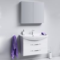 Тумба под раковину Aqwella Аллегро 85 подвесная Белая арт-Agr.01.08/2 — фото 3, Тумбы под раковину