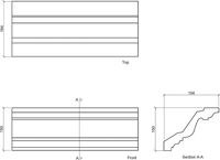 Карниз Европласт 1.50.134 2000x150x194 мм — фото 3, Карнизы