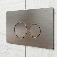 Комплект унитаза с инсталляцией Point Виктория PN48080SB с сиденьем Микролифт и клавишей смыва Сталь брашированная — фото 11, Унитазы