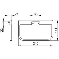 Кольцо для полотенец Keuco Collection Moll 12721 010000 Хром — фото 2, Полотенцедержатели