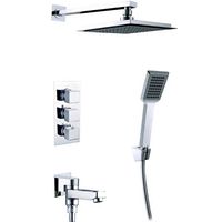 Душевая система Timo Tetra-Thermo SX-0199/00 с термостатом Хром — фото 1, Встраиваемые душевые комплекты