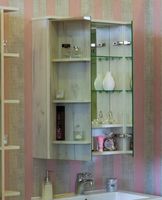 Зеркальный шкаф Sanflor Чикаго 75 С000005829 Дуб крафт белый — фото 2, Мебель для ванной