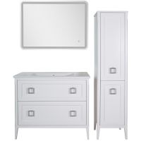 Зеркало ASB-Woodline Марика 105 12220 с подсветкой с сенсорным выключателем — фото 2, Мебель для ванной