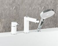 Смеситель на борт ванны Gappo G03-8 G1103-8 Белый Хром — фото 10, Смесители на борт ванны