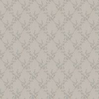 Обои Zambaiti Parati Satin Flowers IV Z66829 Винил на флизелине (0,53*10,05) Серый/Белый/Бирюзовый, Цветы/Ромб — фото 2, Обои для стен