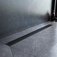 Душевой лоток AM.PM MasterFlow 80 с Черной матовой решеткой Cut Gradient арт-W01SC-P11-080-01BM — фото 6, Душевые лотки