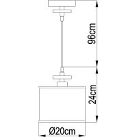 Подвесной светильник Artelamp Furore A3990SP-1CC Белый Хром — фото 3, Подвесные светильники