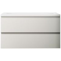 Тумба под раковину Art&Max AM-Bianchi-1000-2C-SO-BM подвесная Белый матовый — фото 1, Мебель для ванной