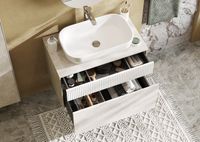 Товар: Тумба под раковину Aquaton Марбл 80 1A276201MH4C0 подвесная Слэйт Белый матовый - фото 20 Тумба под раковину Aquaton Марбл 80 1A276201MH4C0 подвесная Слэйт Белый матовый — фото 20, Мебель для ванной