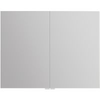 Зеркальный шкаф BelBagno 80 SPC-2A-DL-BL-800 с подсветкой Сатин — фото 1, Мебель для ванной