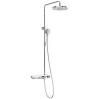 Душевая система Ravak Termo 300 TE 094.01/150 X070161 с термостатом Хром Белая — фото 1, Душевые стойки