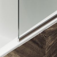 Товар: Шторка на ванну Maybah Glass MGV-126-5у 440x1400 в узком профиле Хром матовый стекло прозрачное - фото 6 Шторка на ванну Maybah Glass MGV-126-5у 440x1400 в узком профиле Хром матовый стекло прозрачное — фото 6, Неподвижные шторки для ванной