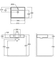 Товар: Раковина Jacob Delafon Vivienne 60 EXBH112-00 Белая - фото 4 Раковина Jacob Delafon Vivienne 60 EXBH112-00 Белая — фото 4, Раковины подвесные