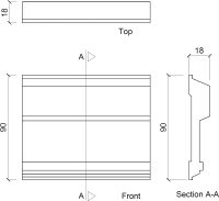 Молдинг Европласт 1.51.344 2000x90x18 мм — фото 3, Молдинги