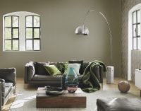 Обои RASCH Garden 330120 Винил на флизелине (0,53*10,05) Зеленый/Коричневый, Однотонные/Рогожка — фото 4, Обои для стен