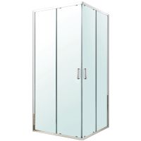 Душевой уголок Berges Solo S 80х80 061103 профиль Хром сильвер стекло прозрачное — фото 1, Квадратные душевые уголки