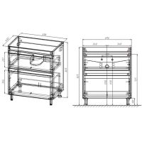 Товар: Тумба под раковину Style Line Атлантика 70 Люкс Plus СС-00002343 Старое дерево - фото 6 Тумба под раковину Style Line Атлантика 70 Люкс Plus СС-00002343 Старое дерево — фото 6, Мебель для ванной