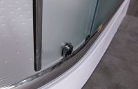 Душевой уголок Esbano ESR-8027A 120x80 R ESUGR8027AR профиль Хром стекло рифленое — фото 5, Асимметричные душевые уголки