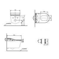Крышка-биде Toto RP TCF801CG#NW1 Белая с Микролифтом — фото 4, Сиденья для унитаза