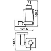 Дозатор для жидкого мыла Gappo G0727 Хром — фото 2, Дозаторы