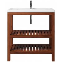 Тумба под раковину Creto Provence 85 9-1008W Wood — фото 1, Мебель для ванной