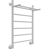 Водяной полотенцесушитель EWRIKA Сафо FP 80х50 с полкой Белый — фото 2, Водяные полотенцесушители