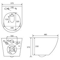 Товар: Унитаз beWash Minimal BKWHR003480 подвесной Белый с сиденьем Микролифт - фото 10 Унитаз beWash Minimal BKWHR003480 подвесной Белый с сиденьем Микролифт — фото 10, Унитазы