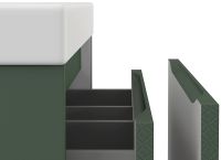 Тумба под раковину Cersanit Grande 80 64303 подвесная Зеленая — фото 8, Мебель для ванной