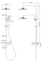 Душевая система WeltWasser WW DP 1020 CR 10000003184 Хром — фото 5, Душевые стойки
